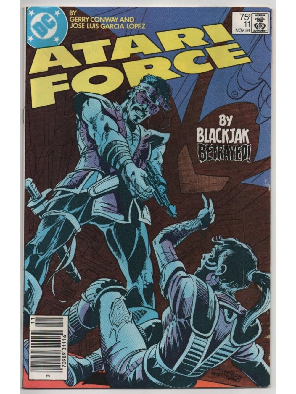 Atari Force 11 DC Comics 1984 FN/VF 7.0 Newsstand Blackjak Betrayed
